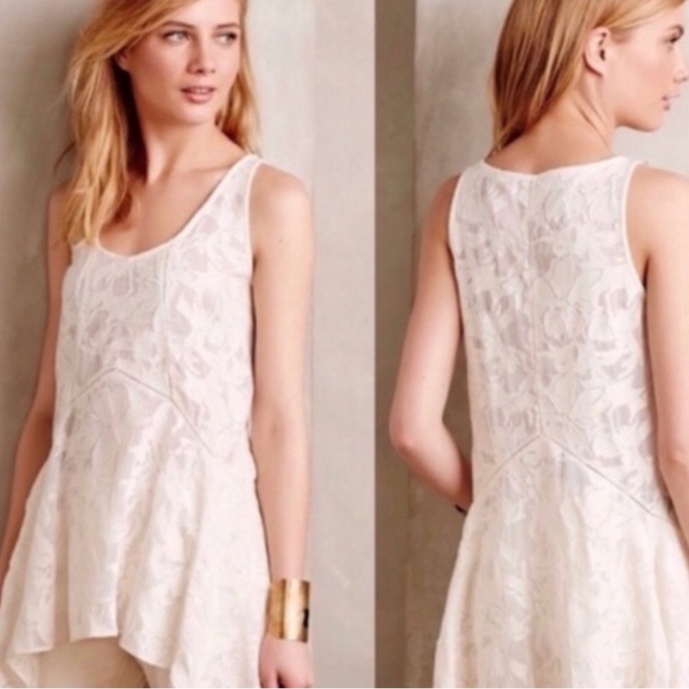 Anthropologie Vanessa Virginia lace sleeveless top